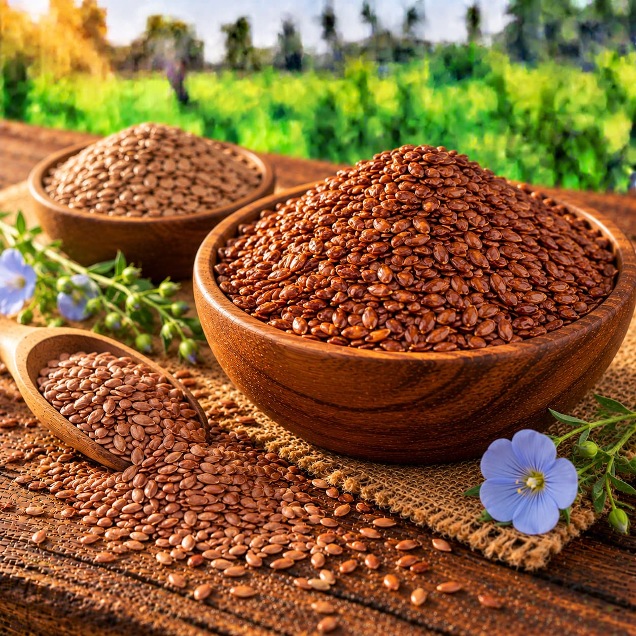 roasted flax seeds