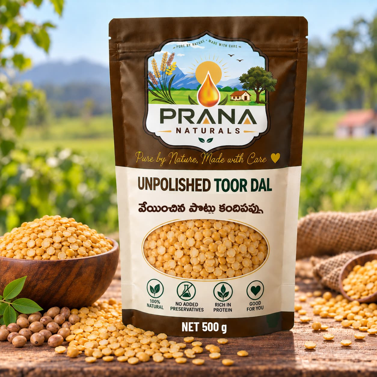 Roasted Unpolished Toor Dal