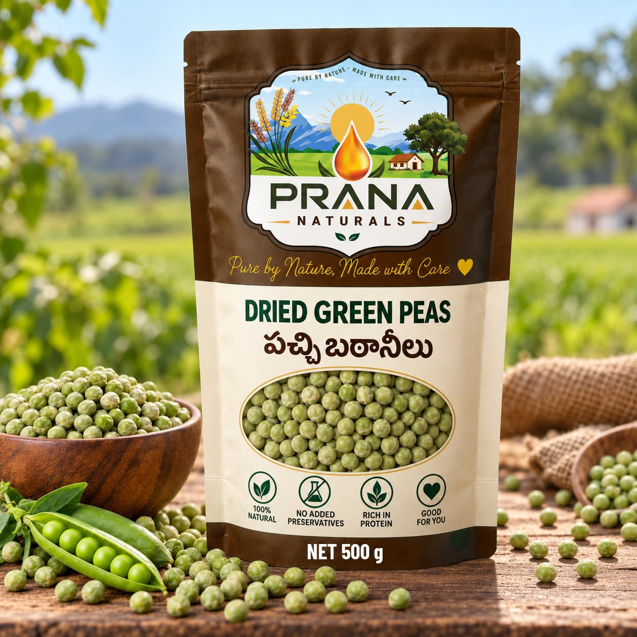 Dried Green Peas