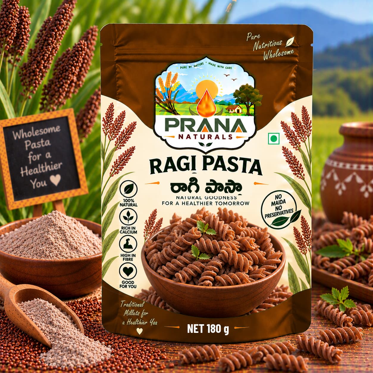 Finger Millet Pasta