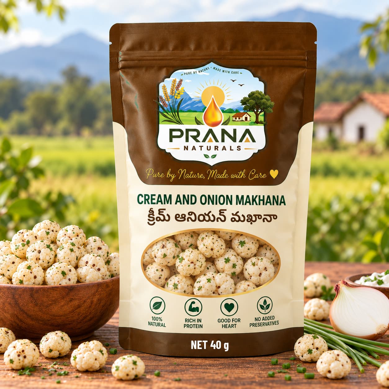 Cream and Onion Makhana