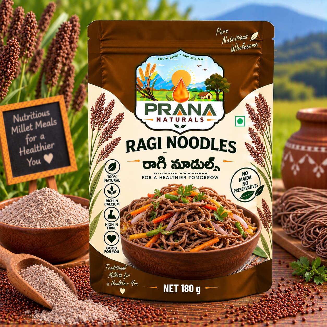 Finger Millet Noodles